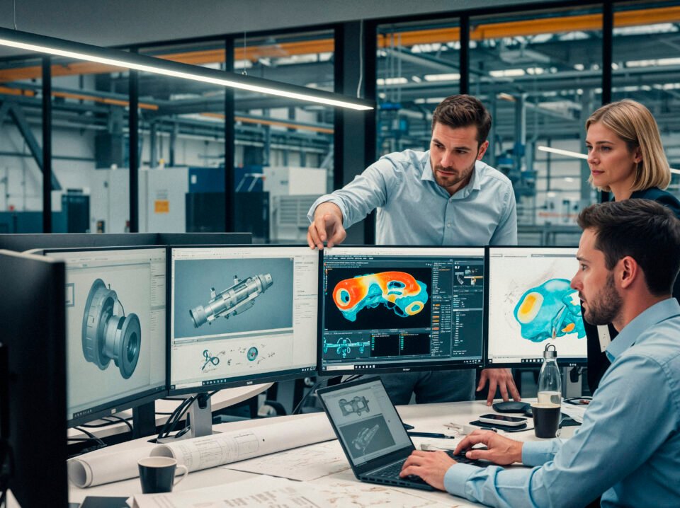 engineers-collaborating-computer-aided-design software companies in pakistan