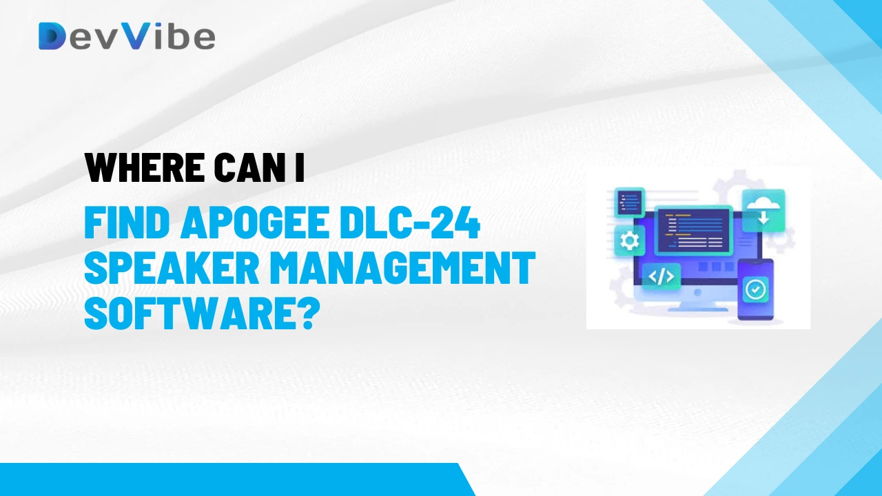 Where Can I Find Apogee DLC-24 Speaker Management Software