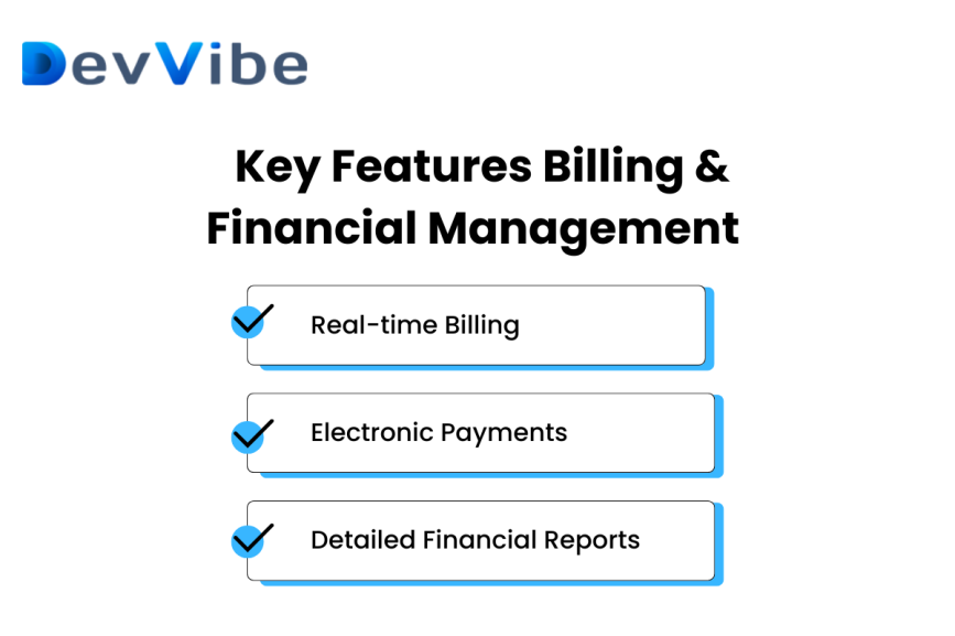 key features billing and financial management